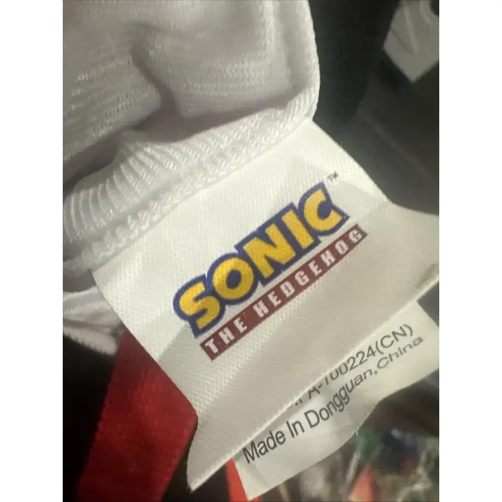 Shadow The Hedgehog Plush Mini Backpack Sonic Official Licensed Red Black Bag